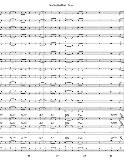 Bye Bye Blackbird - arr. Joe Sullivan