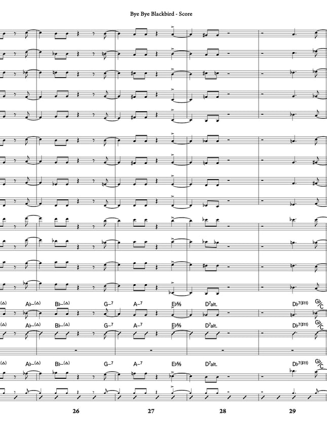 Bye Bye Blackbird - arr. Joe Sullivan