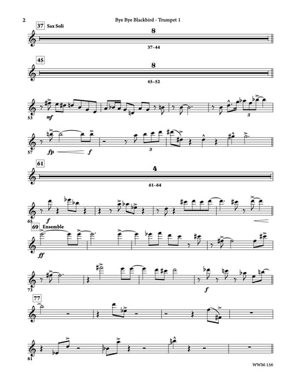 Bye Bye Blackbird - arr. Joe Sullivan