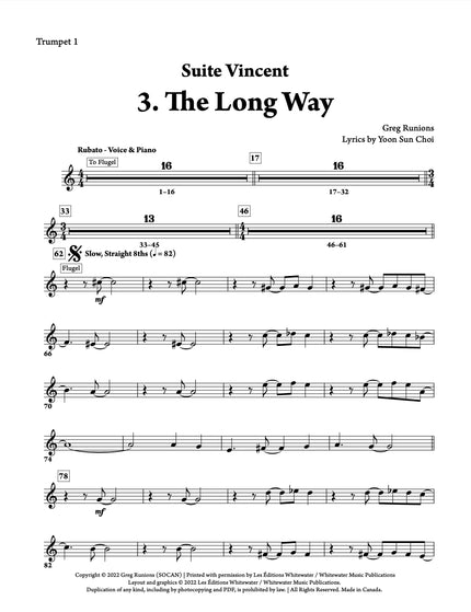 Suite Vincent: 3. The Long Way - Greg Runions
