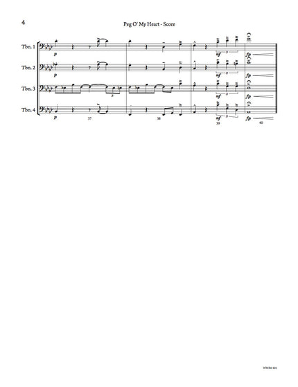 Peg O' My Heart (Trombone Quartet) - arr. Taylor Donaldson