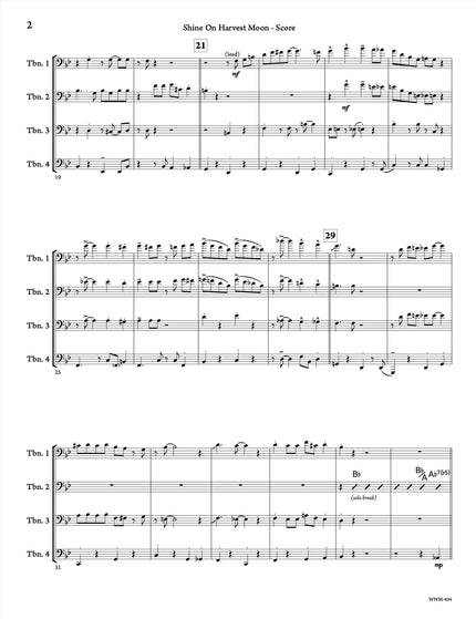 Shine On Harvest Moon (Trombone Quartet) - arr. Taylor Donaldson