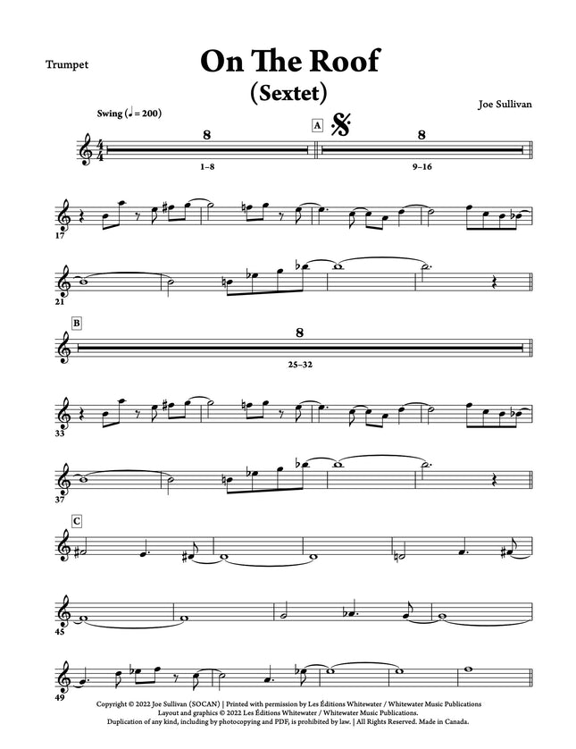 On The Roof (Sextet) - Joe Sullivan
