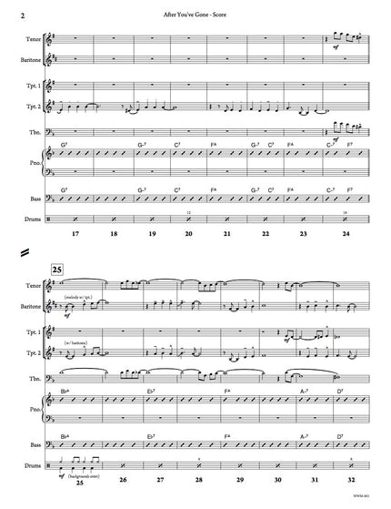 After You've Gone (Octet) - arr. Taylor Donaldson