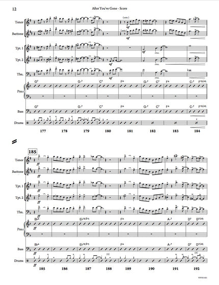 After You've Gone (Octet) - arr. Taylor Donaldson