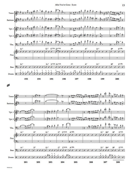 After You've Gone (Octet) - arr. Taylor Donaldson