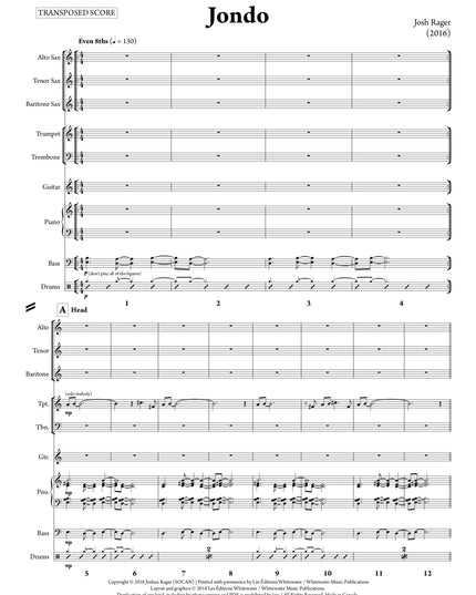 Jondo (Nonet) - Josh Rager