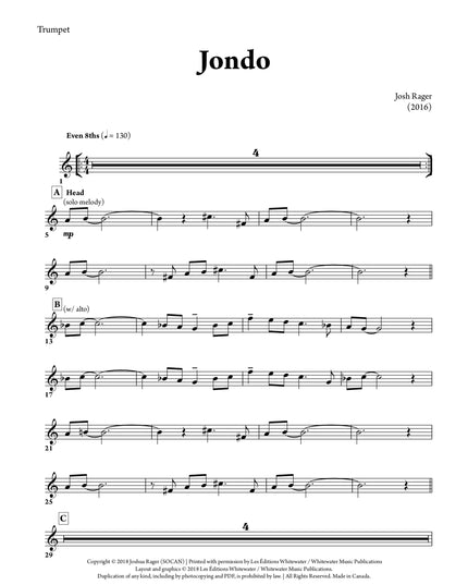 Jondo (Nonet) - Josh Rager