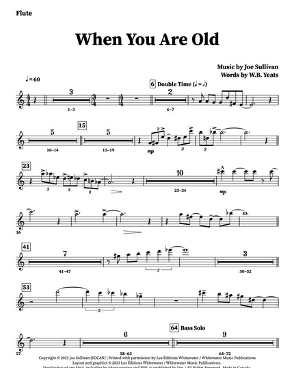 When You Are Old - Joe Sullivan